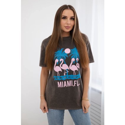 159416 8 tricko miami velikost uni barva hneda
