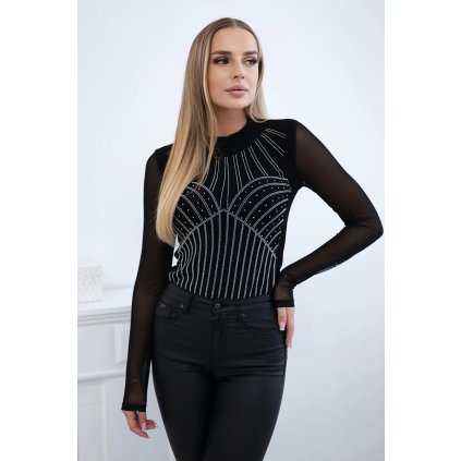 159665 4 pletena halenka clarabelle s tylovymi rukavy velikost uni