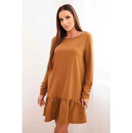 215846 4 velbloudi saty s volanky velikost uni barva bezova