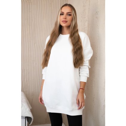 160184 28 dlouha zateplena mikina california velikost uni barva smetanova