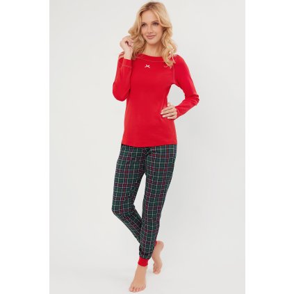 160355 2 damske pyzamo italian fashion foggia dl r dl sp velikost l barva cervena