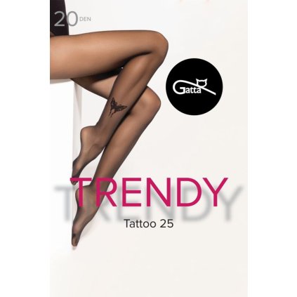 160391 silonkove puncochace gatta tattoo 25 20 den velikost 5 xl barva cerna