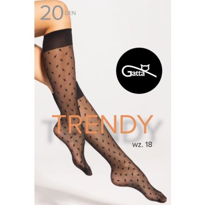 160409 silonkove podkolenky gatta knee socks 16 20 den velikost uni barva cerna