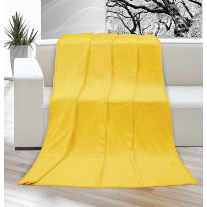 160418 deka micro jednobarevna 150x200cm zluta