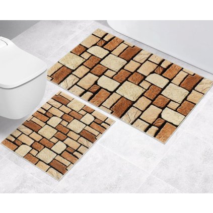 160445 koupelnova a wc predlozka bez vykroje kamenna dlazba 3d