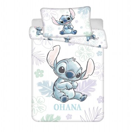 160574 povleceni do postylky lilo and stitch ohana white baby