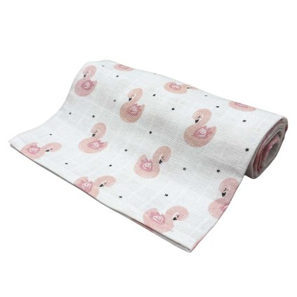 160937 2 osuska 90x100 cm ruzova labut baleni 1 ks varianta tetra osuska 90x100 cm ruzova labut baleni 1 ks