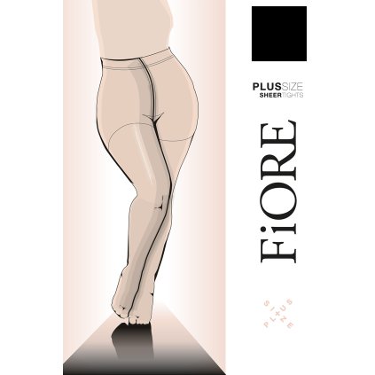 213110 4 silonkove puncochace fiore plus size 20 den c5120 velikost 5 xl barva bezova