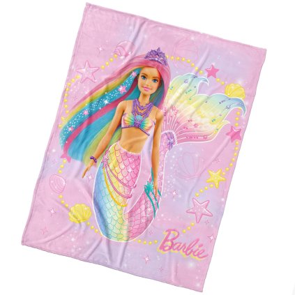 163910 detska deka barbie morska princezna 150x200 cm
