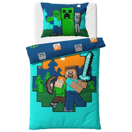 163925 detske povleceni minecraft alex a steve