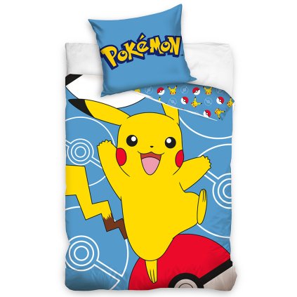 163943 detske povleceni pokemon pikachu a pokeball