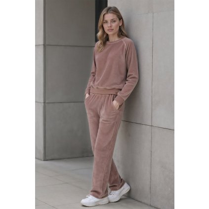 214364 22 damske teplakove kalhoty vivisence 9105 velikost l barva bezova