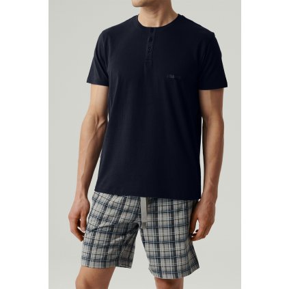 167282 panske pyzamo atlantic nmp 380 velikost xl barva modra tmave