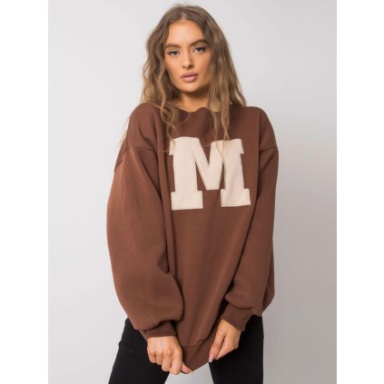 167576 damska mikina em bl 617 1 34x barva hneda velikost s m