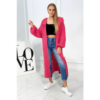 169970 3 svetr s moherem ve stojatem limci fuchsie velikost uni barva ruzova tmave
