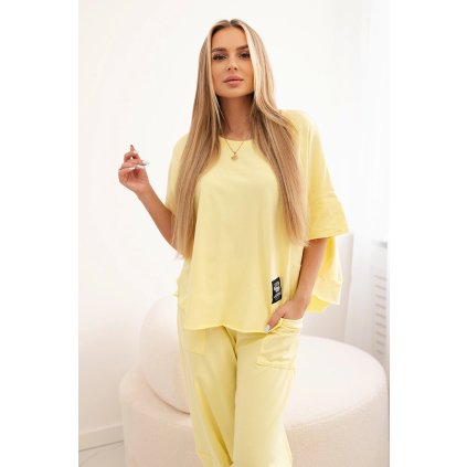 227511 damska souprava elie mikina teplaky velikost uni barva zluta