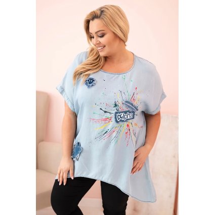 171692 halenka plus size 1876 s nasivkami velikost uni barva modra