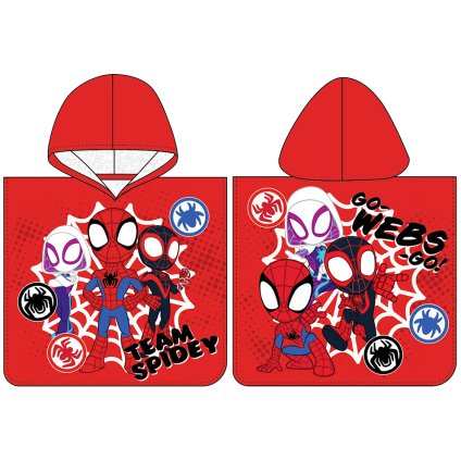 172406 detske ponco spidey tym malych hrdinu