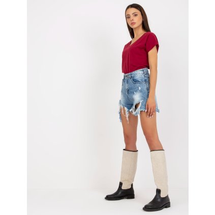 173240 5 tricko b 014 04x basic feel good barva bordo velikost xs