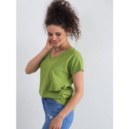 174803 19 tricko rv ts 4832 42p basic feel good barva zelena svetle velikost l