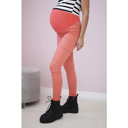 174590 8 tehotenske kalhoty golda dzinovina velikost s barva oranzova