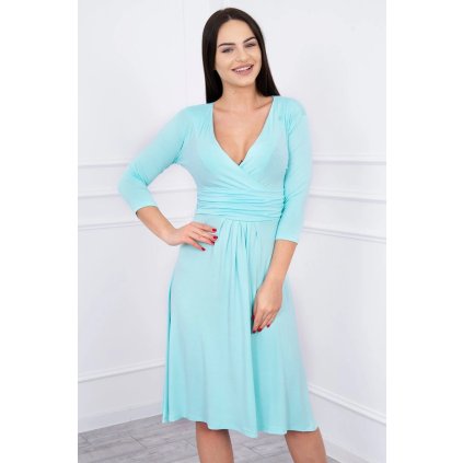 174290 4 saty 8314 s prustrihem pod prsy velikost s barva tyrkysova