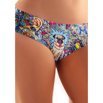 176132 damske kalhotky mememe graffity pug