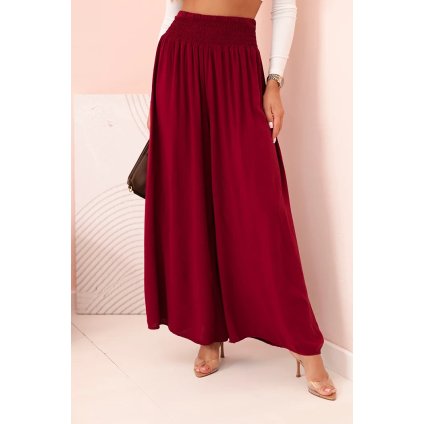 176306 damske viskozove kalhoty 3069 s elastickym pasem