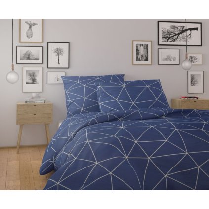 176567 francouzske prodlouzene bavlnene povleceni nordic collection 240x220 70x90cm grid modre 703993 1 wm0