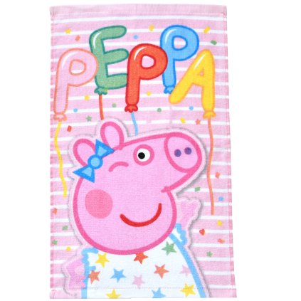 176660 1 detsky rucnik prasatko pepina narozeninova oslava 30x50 cm