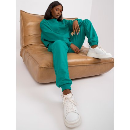 179417 16 damske teplaky ap dr a 003 basic feel good barva zelena tmave velikost m