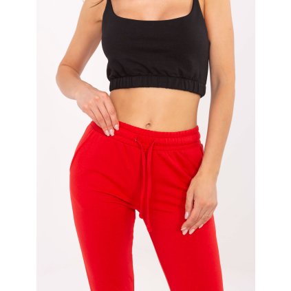 179498 12 damske teplaky b 006 74 basic feel good barva cervena velikost l