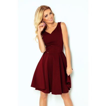 206612 saty srdcovity vystrih burgundske barvy 114 11 velikost s barva bordo