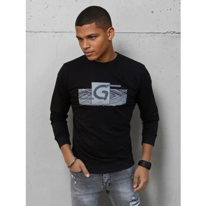 191414 3 panska mikina s potiskem cerna dstreet bx5369 velikost m barva cerna
