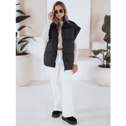 191483 11 damska prosivana vesta nimia cerna dstreet ty3248 velikost s 36 barva cerna