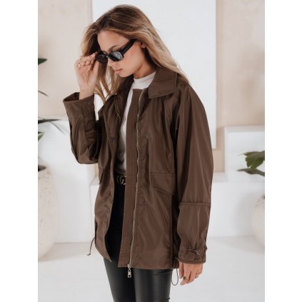 192368 damska bunda oversize orlando barva bronzova dstreet ty3610 velikost s barva hneda