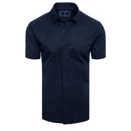 192491 panska kosile s kratkym rukavem barva tmave modra dstreet kx0984 velikost m barva modra