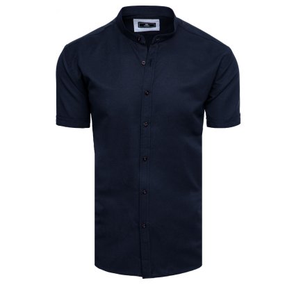 192494 panska kosile s kratkym rukavem barva tmave modra dstreet kx0996 velikost m barva modra