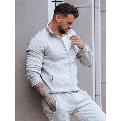 192638 panska mikina rozepinaci bez kapuce seda bx4109z velikost m barva seda svetle