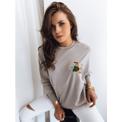 196523 damska mikina japanese svetle seda dstreet by0928z velikost s barva seda svetle