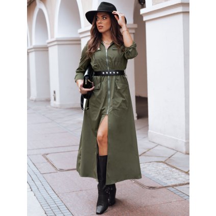 193502 1 midi saty mortisz barva khaki dstreet ey2379 velikost s barva zelena