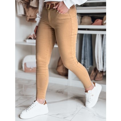 193583 damske dziny s vysokym pasem lodge barva bronzova dstreet uy1905 velikost s barva hneda