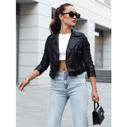 194402 3 damska kozenova bunda negra dstreet ty4163 velikost s barva cerna