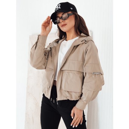 194828 damska prechodova bunda bunol barva bezova dstreet ty4253 velikost s barva bezova