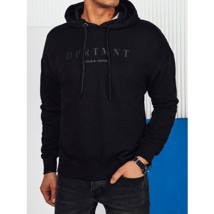 195026 panska mikina s potiskem barva cerna dstreet bx5676 velikost s barva cerna