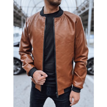 197030 panska kozena bunda dstreet tx4705 ve velbloudi barve velikost m barva hneda