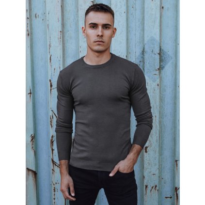 195230 pansky klasicky svetr tmave sedy dstreet wx2225 velikost s barva seda tmave