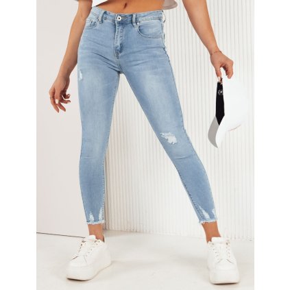 196961 damske dziny s dirami auran barva modra dstreet uy1982 velikost s barva modra svetle