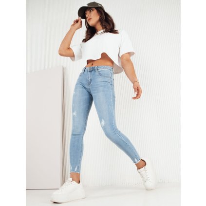 196964 damske dziny s dirami bareme barva modra dstreet uy1984 velikost s barva modra svetle