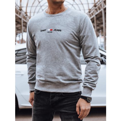 199544 panska mikina bez kapuce dstreet bx5734 velikost m barva seda svetle